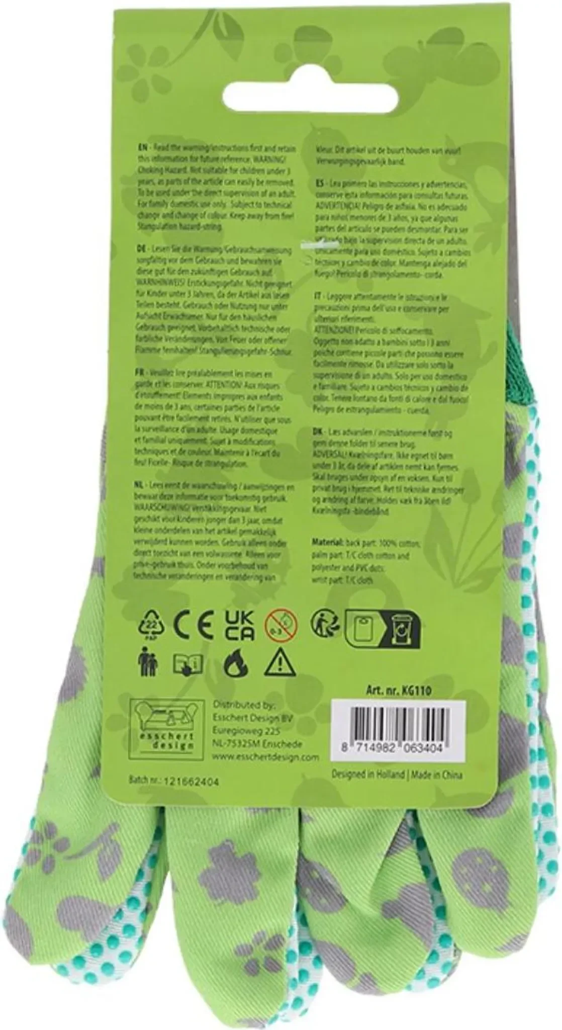 Esschert Design Kinderhandschuhe grün – KG110